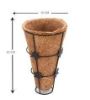 Picture of Conical Coir Basket with Stand, Flower Basket, Wall Mountain Coco Pots (Diameter 15 cm, Height 23 cm) 